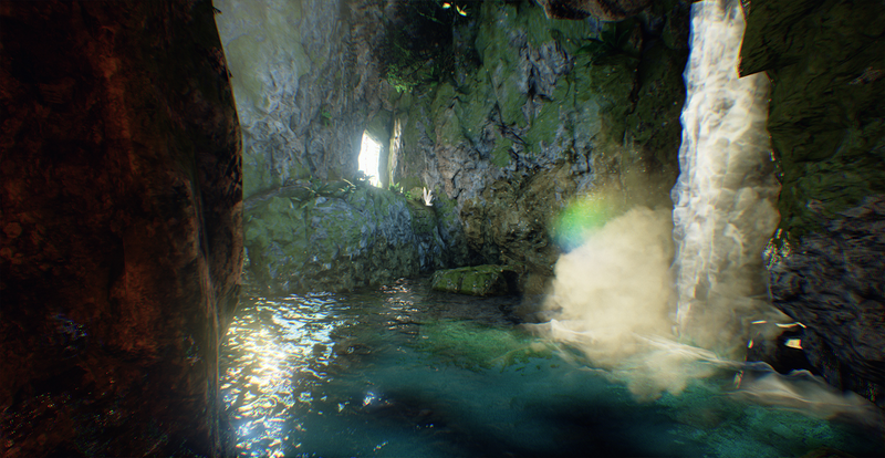 Illustration for article titled Ocarina of Time's Zora Cave Gets a Next-Gen Facelift